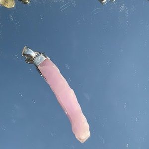 RAW KUNZITE 925 STERLING SILVER PENDANT